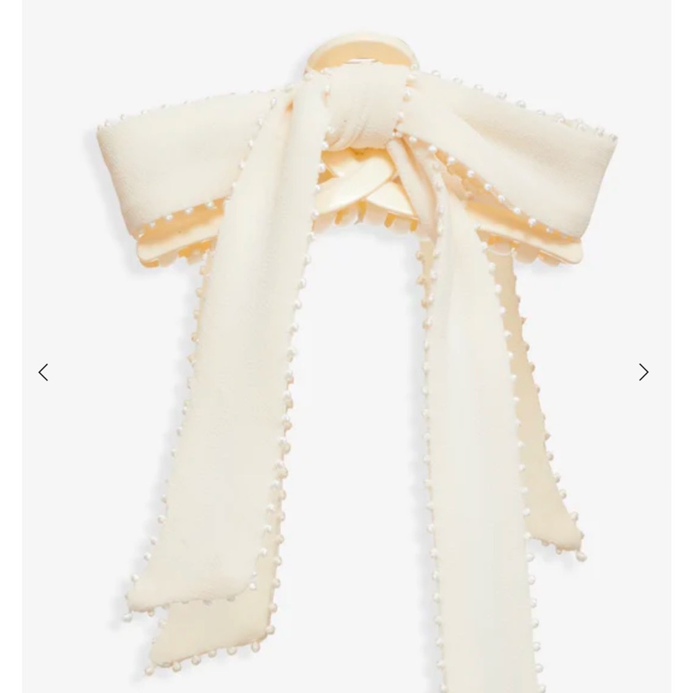 For Love and Lemons Picot Bow Hair Clip
